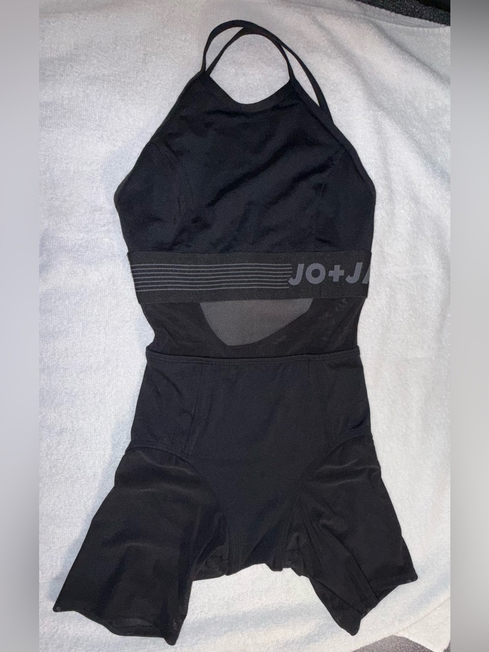 Jo & Jax Black Biketard Size XX- Small Adult